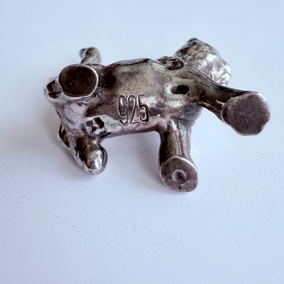 3D Standing Prancing Cat Kitten 925 Sterling Silver Pendant For Necklace 1.3" - Picture 5 of 8